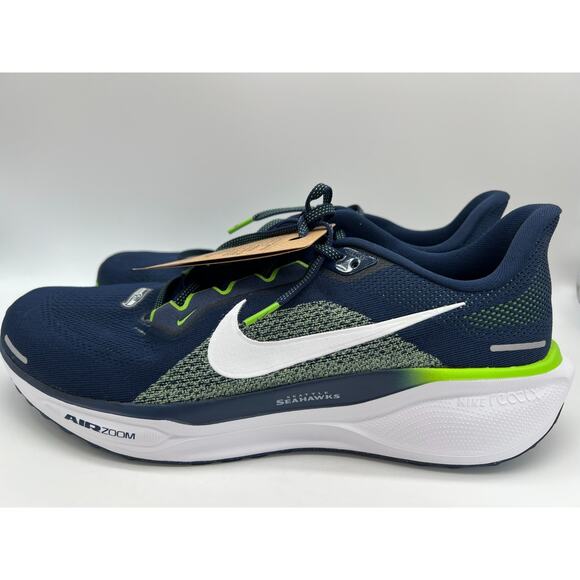 Nike Air Zoom Pegasus 41 Seattle Seahawks FZ5096 400 Men's Size 13 New - Picture 2 of 16